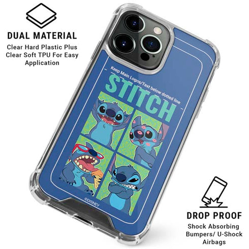 Disney Lilo and Stitch Personalities Moods iPhone 16 Pro Clear Case